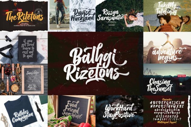 Bold Script Font Bundle Vol 3 Poster 9