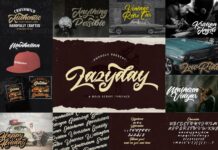 Bold Script Font Bundle Vol 4 Poster 1