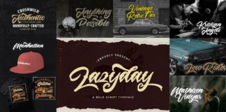 Bold Script Font Bundle Vol 4 Poster 1