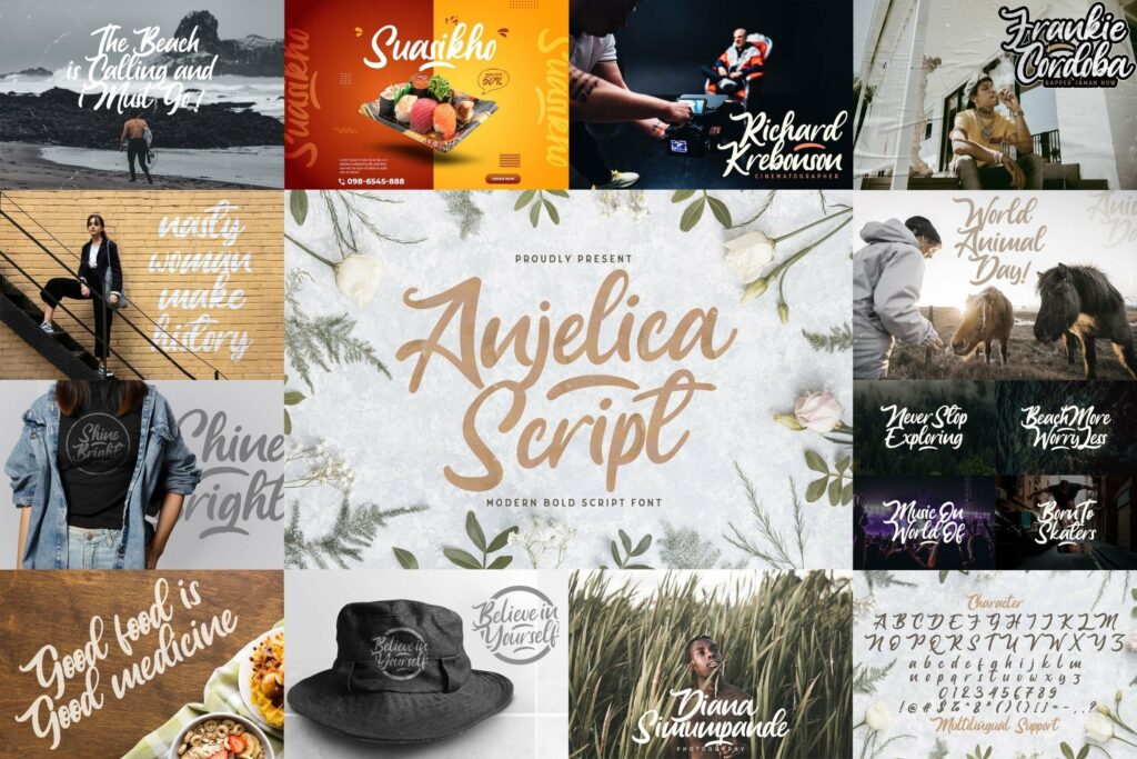 Bold Script Font Bundle Vol 4 Poster 2