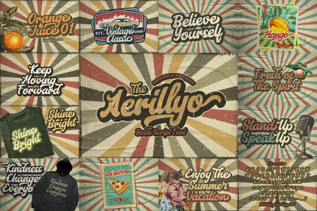 Bold Script Font Bundle Vol 4 Poster 5