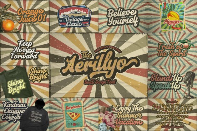 Bold Script Font Bundle Vol 4 Poster 5