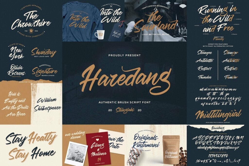 Bold Script Font Bundle Vol 4 Poster 7