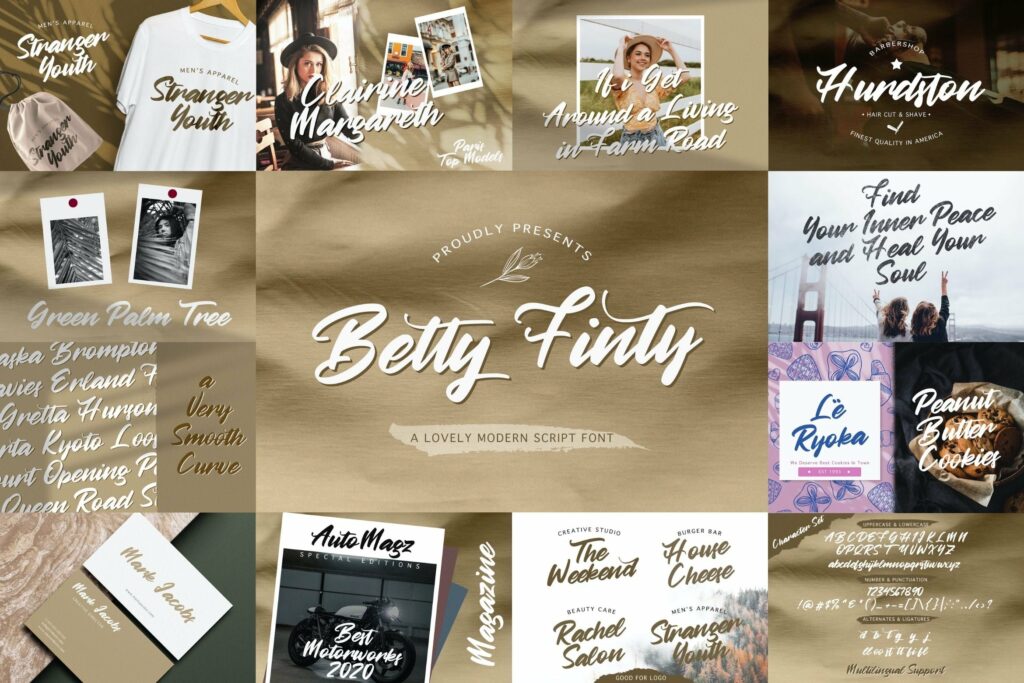 Bold Script Font Bundle Vol 4 Poster 8