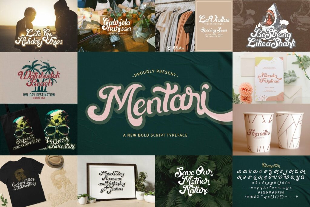 Bold Script Font Bundle Vol 4 Poster 9