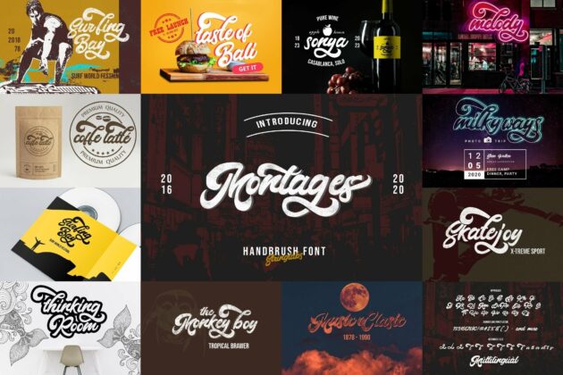 Bold Script Font Bundle Vol 5 Poster 3