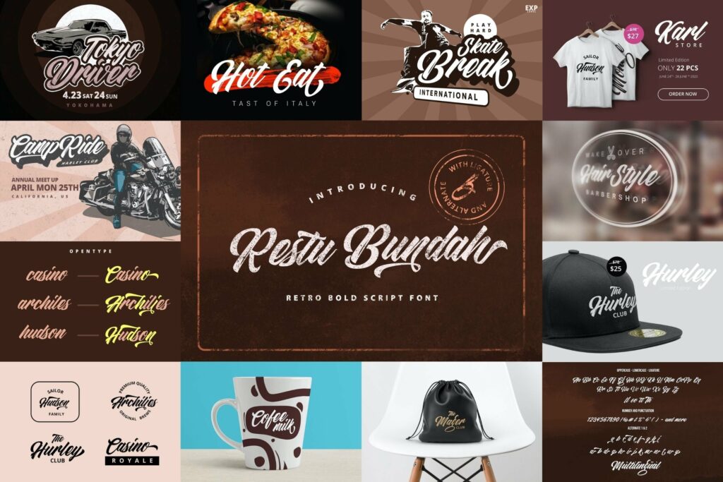 Bold Script Font Bundle Vol 5 Poster 4