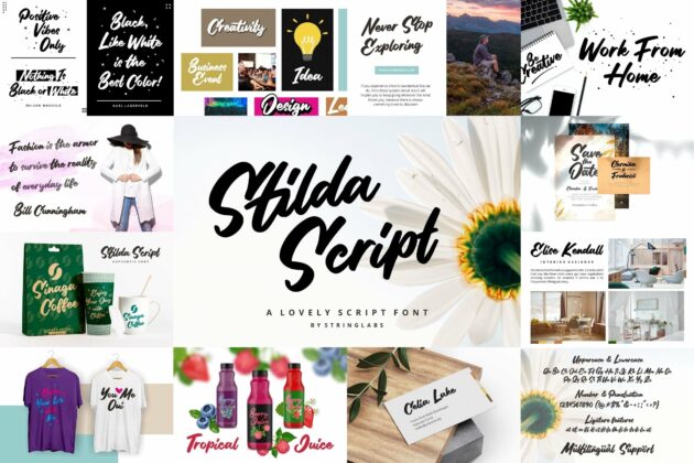 Bold Script Font Bundle Vol 5 Poster 5
