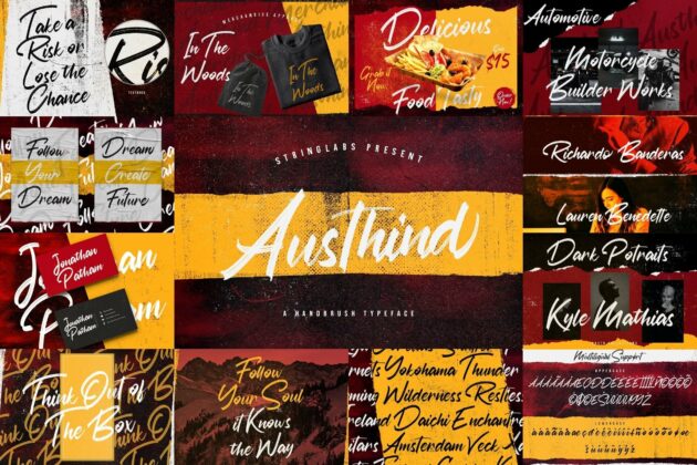 Bold Script Font Bundle Vol 5 Poster 6