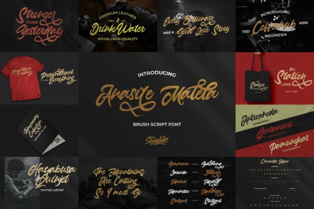 Bold Script Font Bundle Vol 5 Poster 8