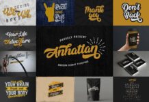 Bold Script Font Bundle Vol 6 Poster 1
