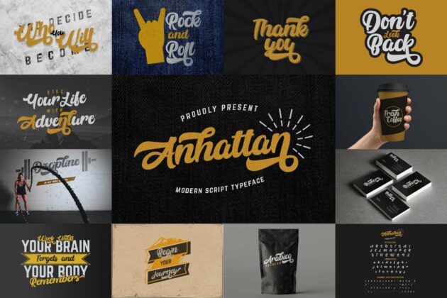 Bold Script Font Bundle Vol 6 Poster 1