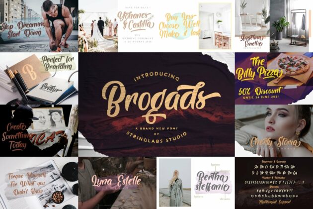 Bold Script Font Bundle Vol 6 Poster 2