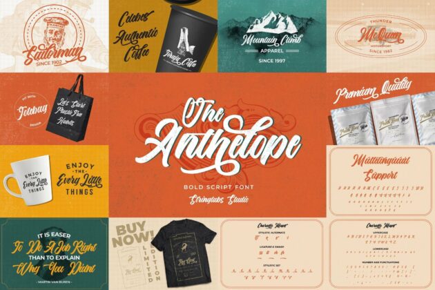 Bold Script Font Bundle Vol 6 Poster 4