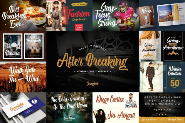 Bold Script Font Bundle Vol 6 Poster 5