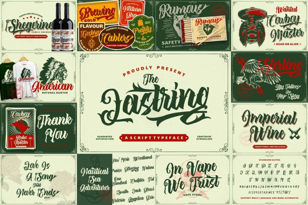Bold Script Font Bundle Vol 6 Poster 6