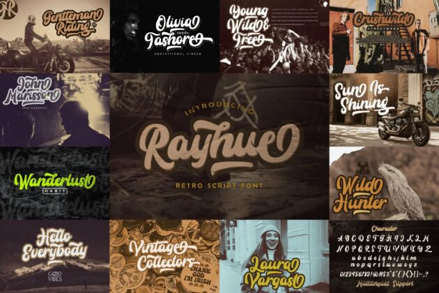 Bold Script Font Bundle Vol 6 Poster 7