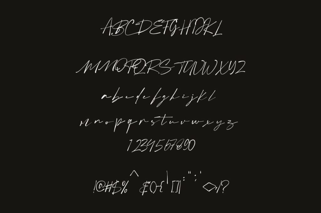 Bolderis Signature Font Poster 1