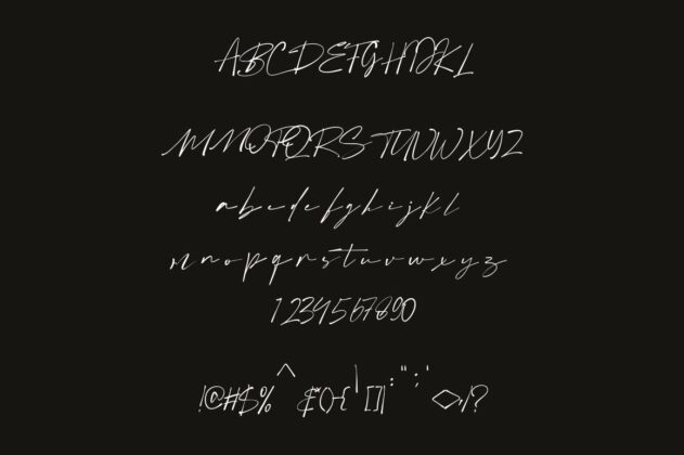 Bolderis Signature Font Poster 1