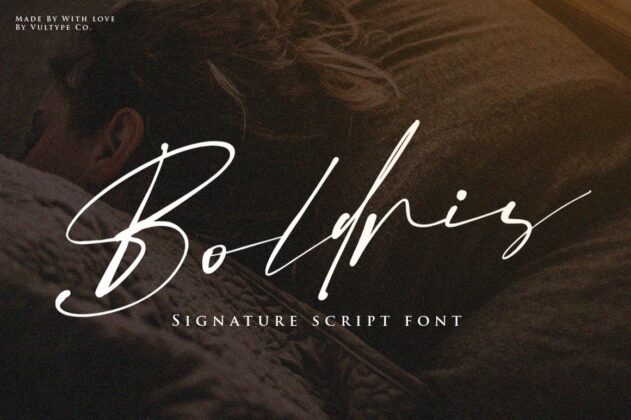 Bolderis Signature Font Poster 5