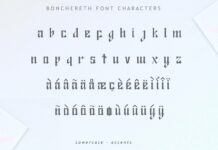 Bonchereth Font Poster 1