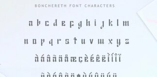 Bonchereth Font Poster 1