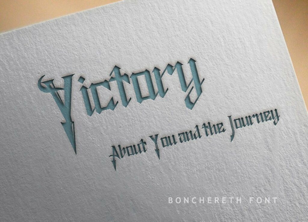 Bonchereth Font Poster 5