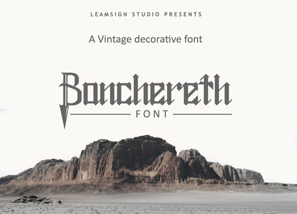 Bonchereth Font Poster 7