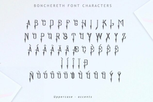 Bonchereth Font Poster 8