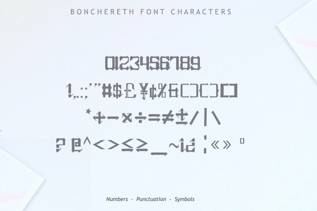 Bonchereth Font Poster 10