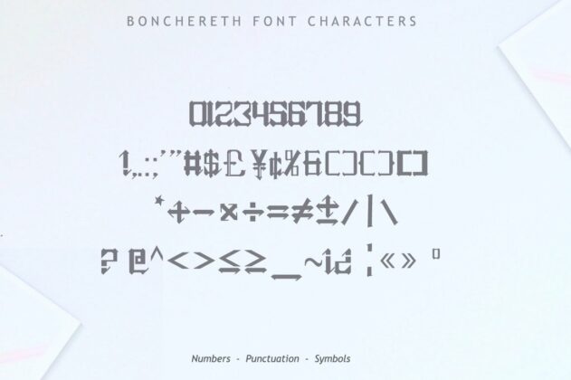 Bonchereth Font Poster 10