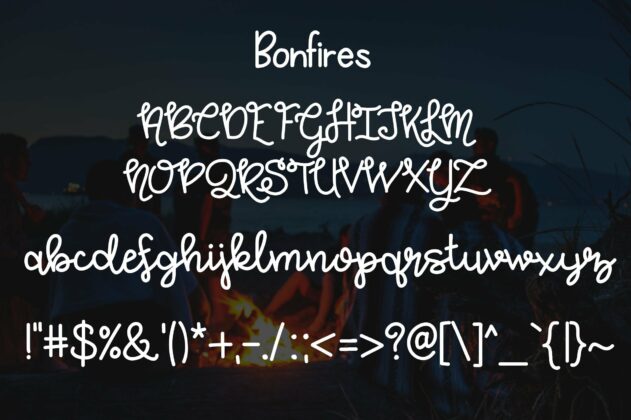 Bonfires and Beaches Font Duo Poster 1