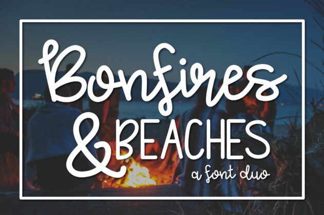 Bonfires and Beaches Font Duo Poster 2