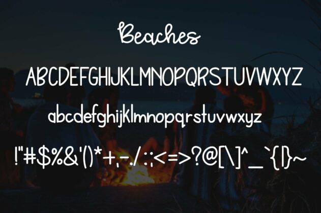 Bonfires and Beaches Font Duo Poster 3