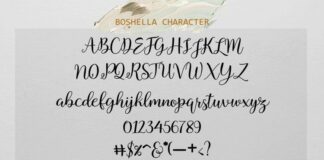 Boshella Script Poster 1