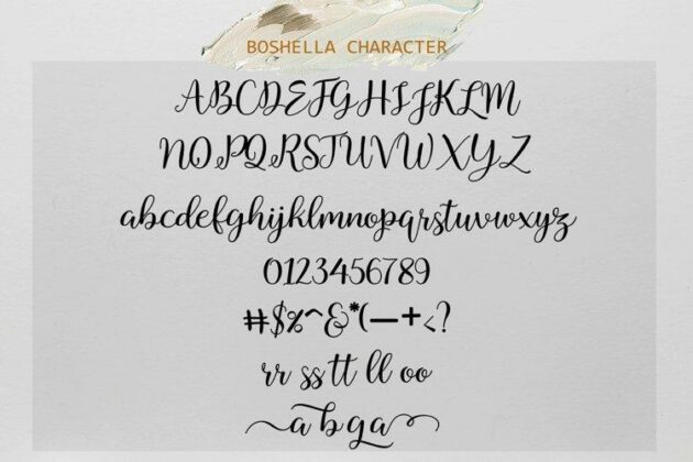 Boshella Script Poster 1
