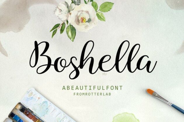 Boshella Script Poster 5