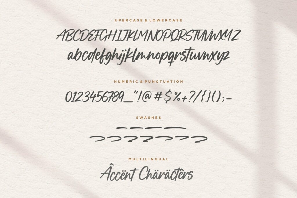 Boucik Modern Calligraphy Font Poster 6