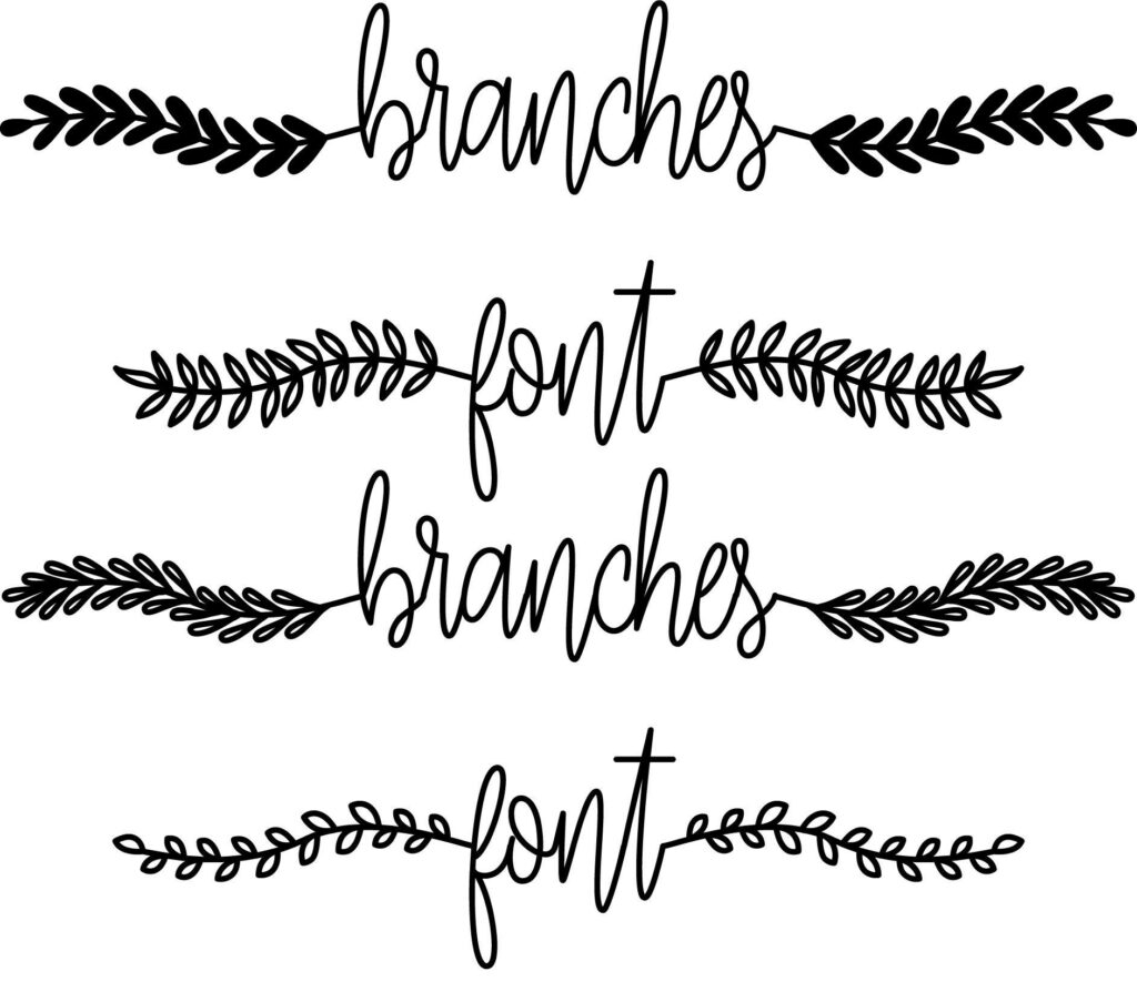 Branches Font Poster 1