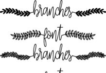 Branches Font Poster 1