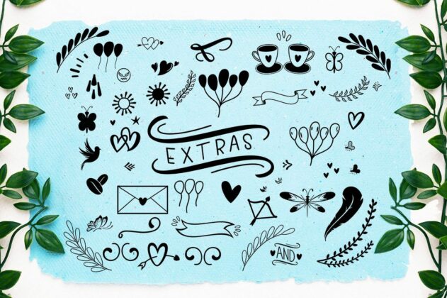 Brilliant Soulmates Font Duo Plus Extras Poster 1