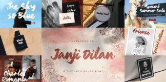 Brush Textured Font Bundle Vol. 2 Poster 1
