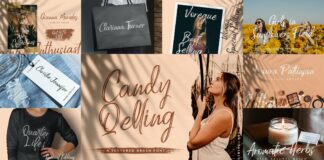 Brush Textured Font Bundle Vol. 3 Poster 1