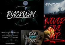 Brush Textured Font Bundle Vol. 4 Poster 1