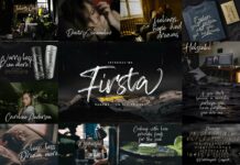 Brush Textured Font Bundle Vol. 5 Poster 1