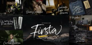 Brush Textured Font Bundle Vol. 5 Poster 1