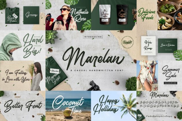 Brush Textured Font Bundle Vol. 5 Poster 4