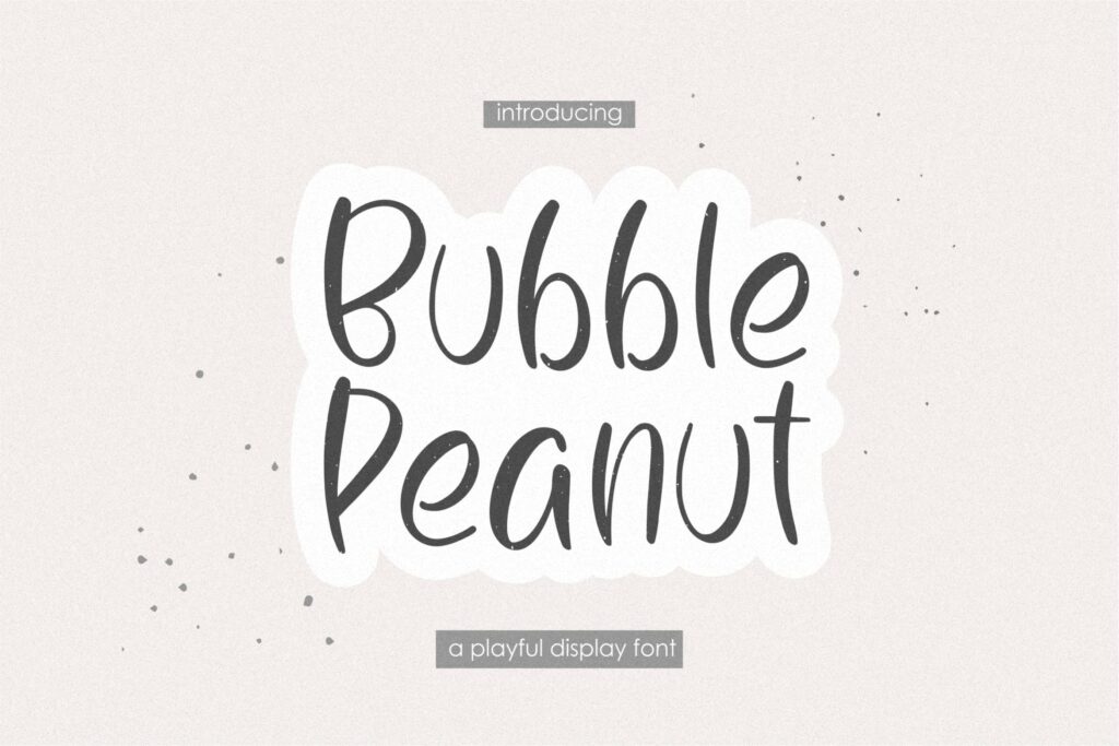 Bubble Peanut Poster 2