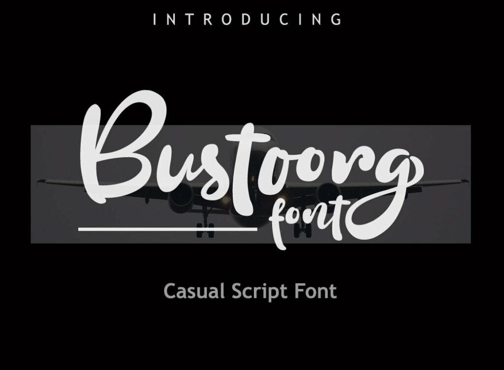 Bustoorg Font Poster 4