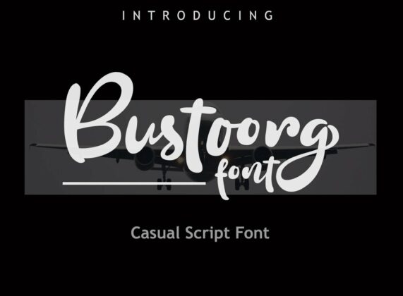 Bustoorg Font Poster 4